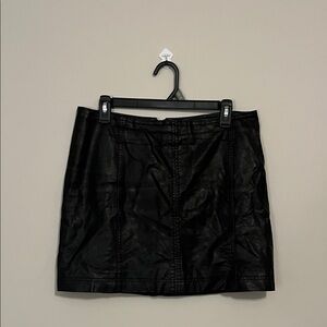 Free people leather skirt